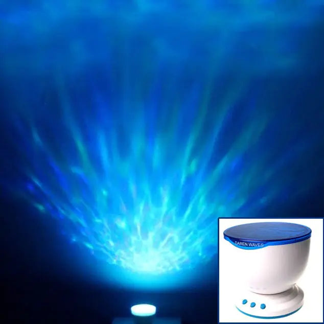 Aurora Glow Bedside Lamp w/ Soothing Sounds for Sleep