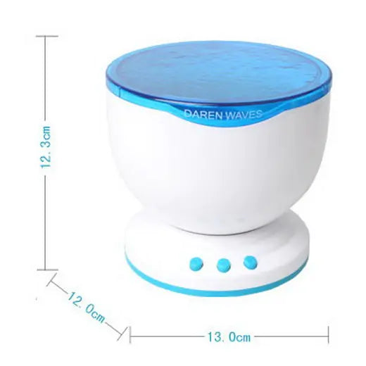 Aurora Glow Bedside Lamp w/ Soothing Sounds for Sleep