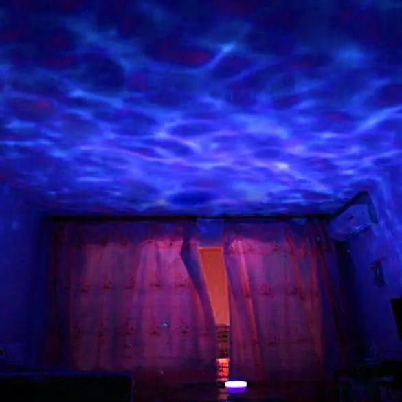 Aurora Glow Bedside Lamp w/ Soothing Sounds for Sleep