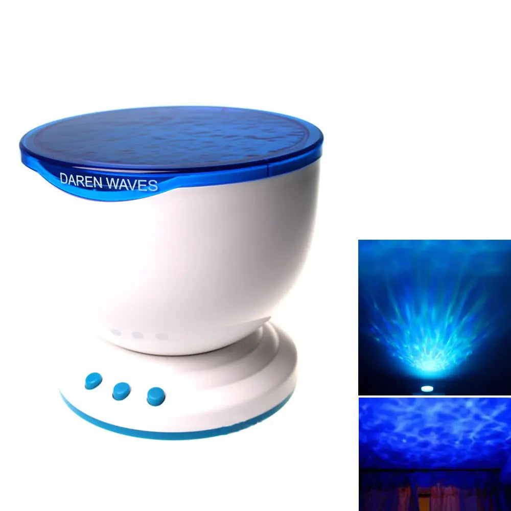 Aurora Glow Bedside Lamp w/ Soothing Sounds for Sleep