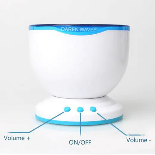 Aurora Glow Bedside Lamp w/ Soothing Sounds for Sleep